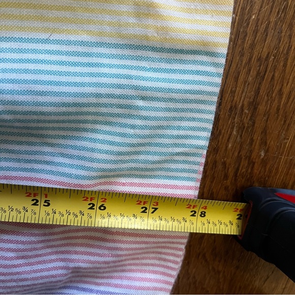 vintage Union rainbow cotton skirt striped coastal “12” 26” waist - Picture 9 of 9